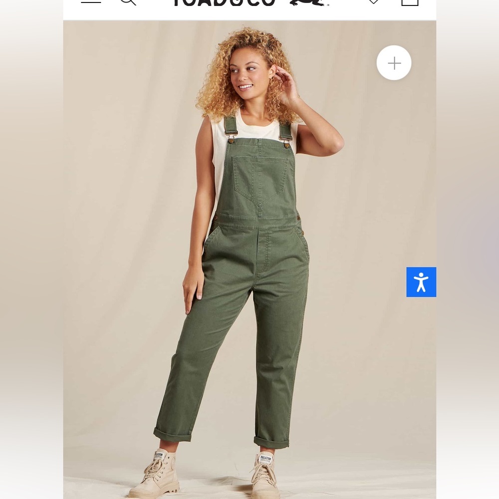 Toad & Co cotton overalls